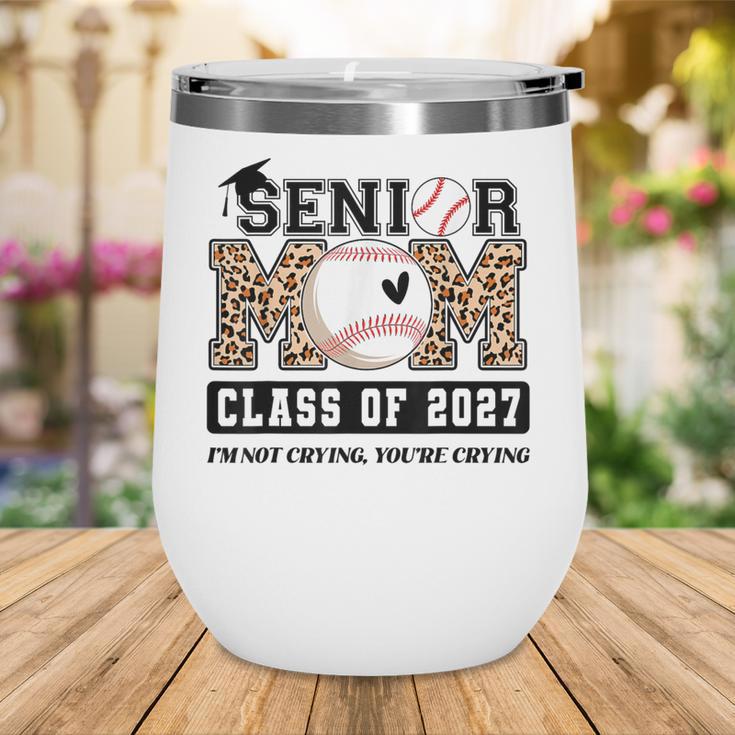 Baseball Senior Class Of 2027 Senior 2027 Graduation Women Wine Tumbler Baseball Senior Class Of 2027 Senior 2027 Graduation Women Wine Tumbler
