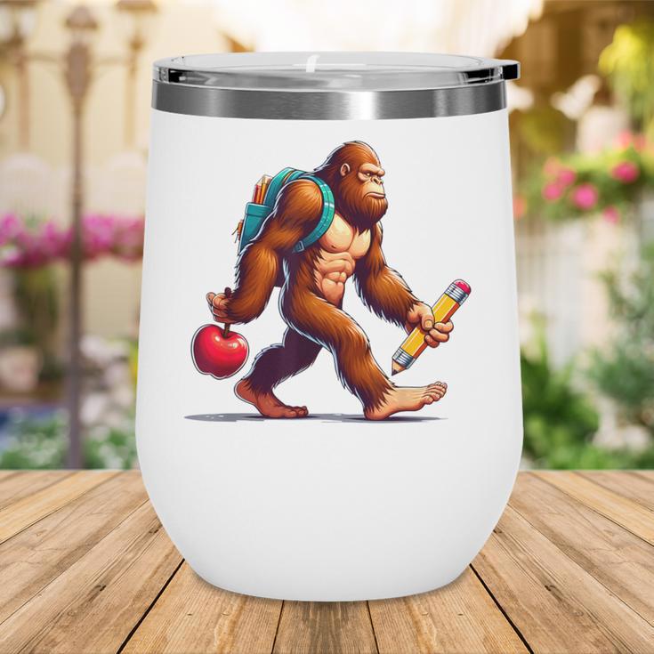 Bigfoot Lovers Pencil Back To School Kids Boys Girls Wine Tumbler Bigfoot Lovers Pencil Back To School Kids Boys Girls Wine Tumbler