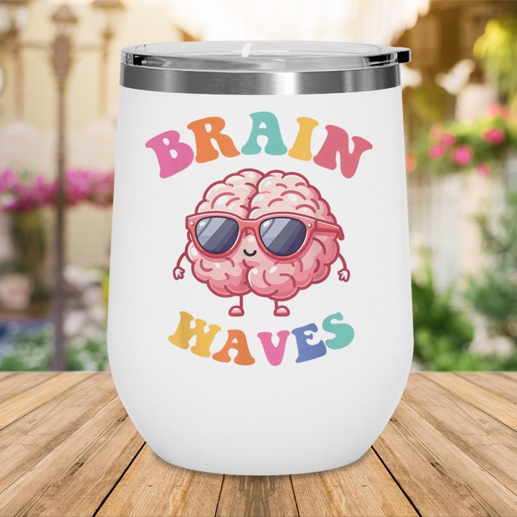 Brain Waves Last Day Of School Back To School Wine Tumbler Brain Waves Last Day Of School Back To School Wine Tumbler
