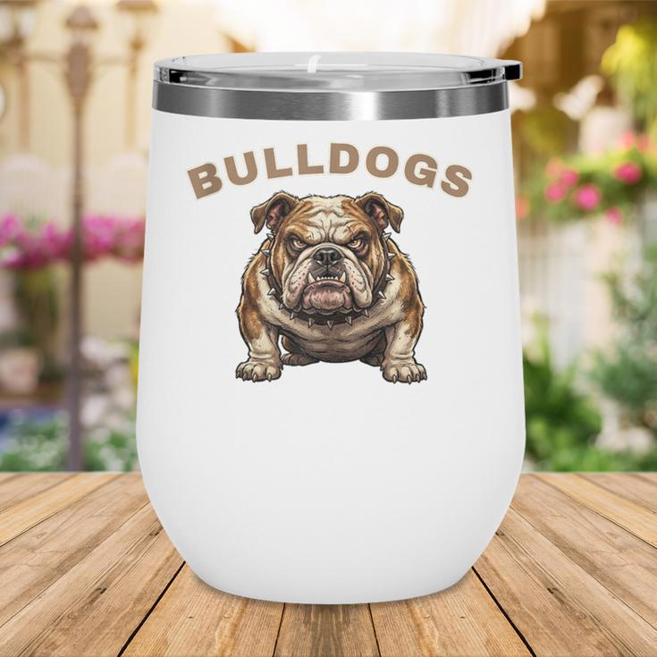 Bulldogs Back To School Spirit Wine Tumbler