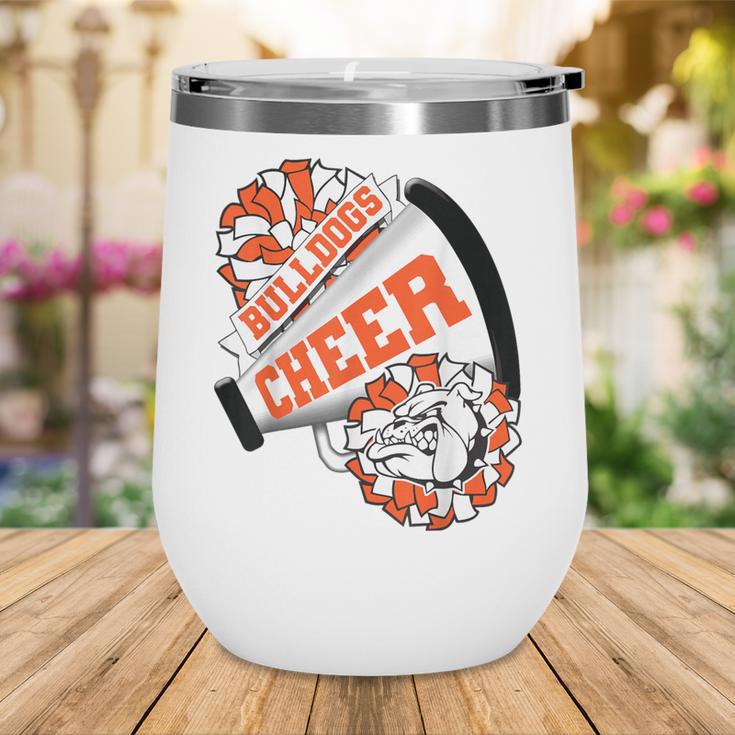 Bulldogs Cheerleading Back To School Cheer Team Orange Wine Tumbler Bulldogs Cheerleading Back To School Cheer Team Orange Wine Tumbler