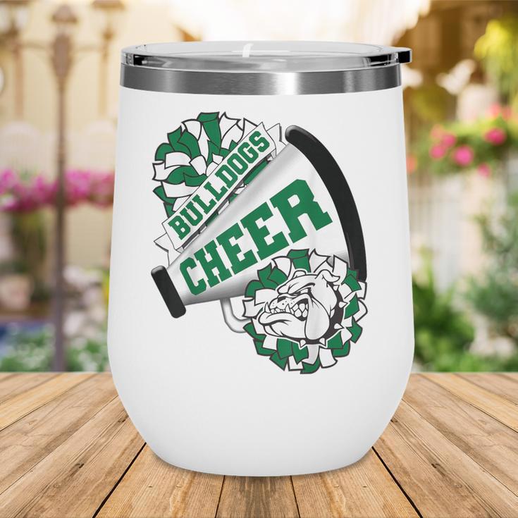 Bulldogs Cheerleading Back To School Cheer Team Spirit Green Wine Tumbler Bulldogs Cheerleading Back To School Cheer Team Spirit Green Wine Tumbler
