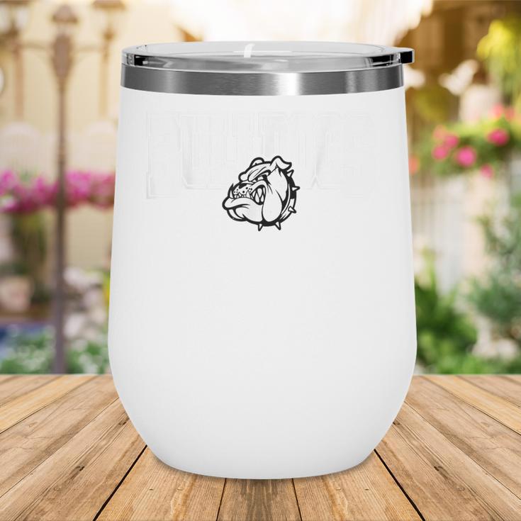 Bulldogs High School Spirit Fan Team Bulldog Back To School Wine Tumbler