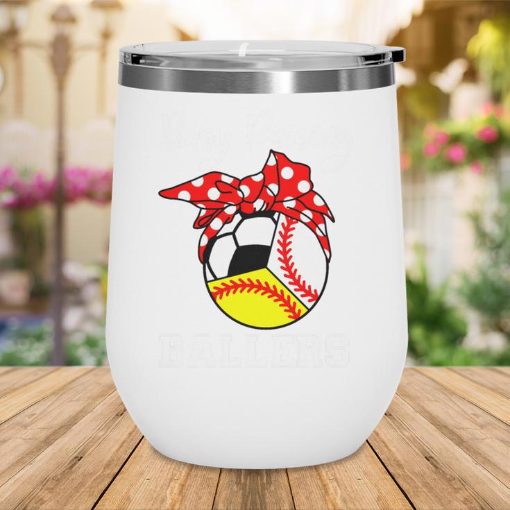 Busy Raising Ballers Baseball Softball Soccer Mom Premium Tri-Blend Wine Tumbler Busy Raising Ballers Baseball Softball Soccer Mom Premium Tri-Blend Wine Tumbler