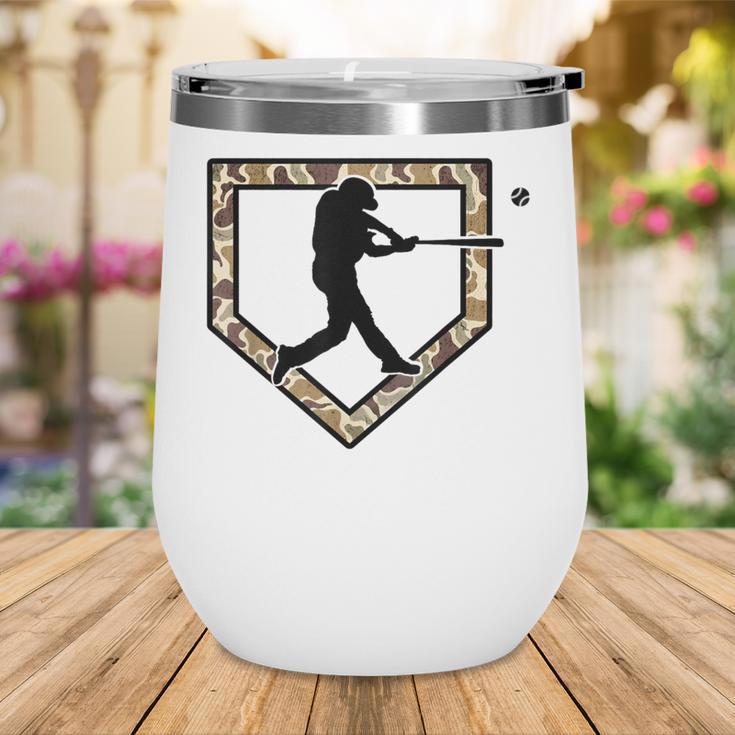 Camo Home Plate Camouflage Baseball Batter Youth Boys Wine Tumbler Camo Home Plate Camouflage Baseball Batter Youth Boys Wine Tumbler