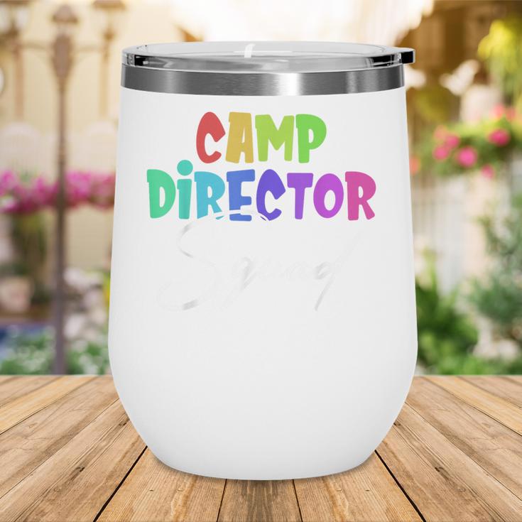 Camp Director Squad Counselor Camper Camping Back To School Wine Tumbler