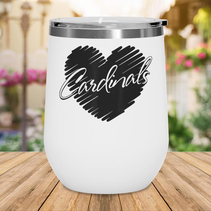 Cardinals Heart Back To School Spirit Wine Tumbler Cardinals Heart Back To School Spirit Wine Tumbler