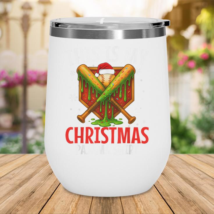 My Christmas Baseball Pajama Helmet Santa Xmas Men Boys Wine Tumbler My Christmas Baseball Pajama Helmet Santa Xmas Men Boys Wine Tumbler