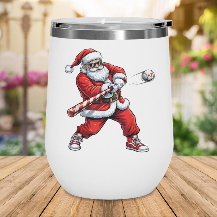 Christmas Baseball Player Santa Xmas Boys Men Toddler Wine Tumbler Christmas Baseball Player Santa Xmas Boys Men Toddler Wine Tumbler