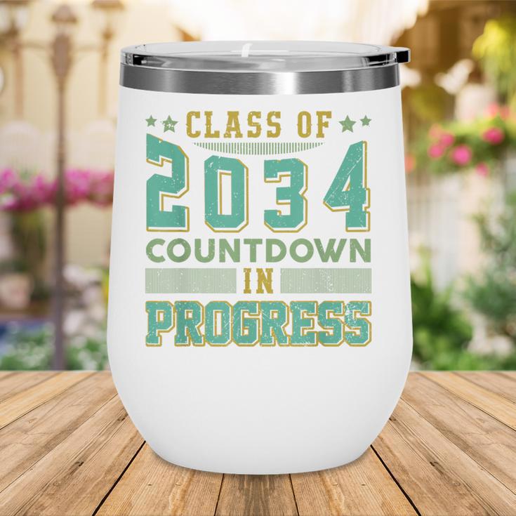 Class Of 2034 Countdown In Progress Fun Back To School Retro Wine Tumbler Class Of 2034 Countdown In Progress Fun Back To School Retro Wine Tumbler