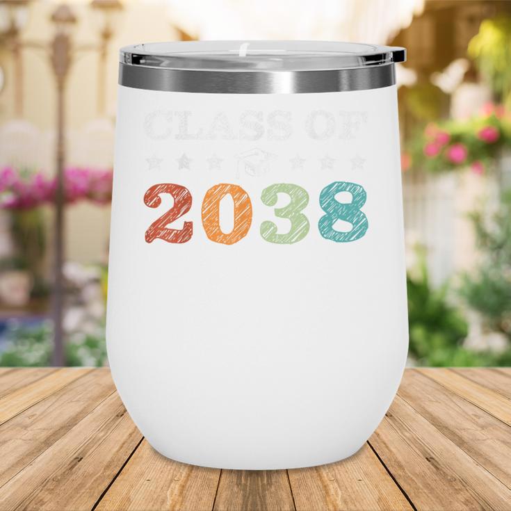 Class Of 2038 Grow With Me First Day School Back To School Wine Tumbler