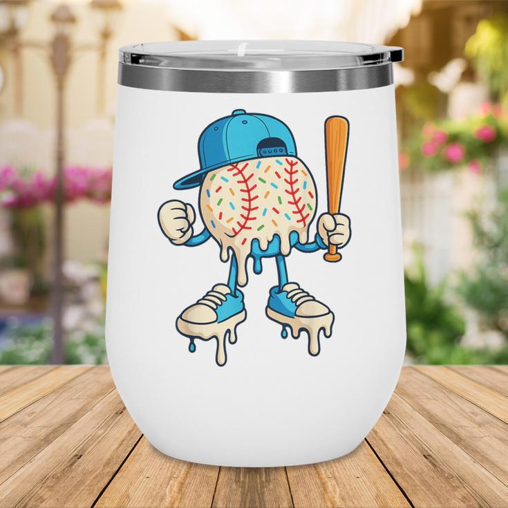 Cool Drip Baseball Shirt Youth Baseball Drip Wine Tumbler