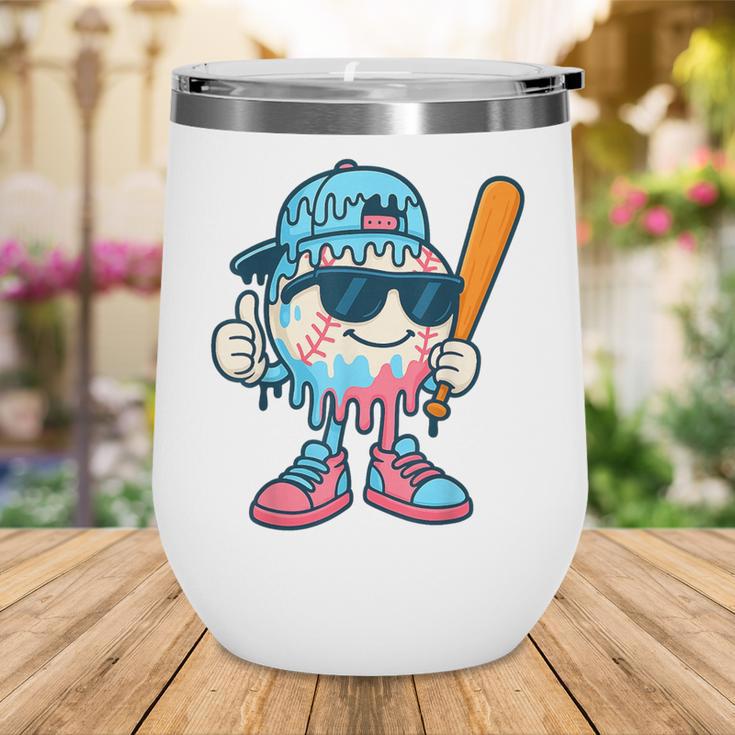 Cool Ice Cream Drip Baseball Drip For Boys Sports Kids Wine Tumbler Cool Ice Cream Drip Baseball Drip For Boys Sports Kids Wine Tumbler