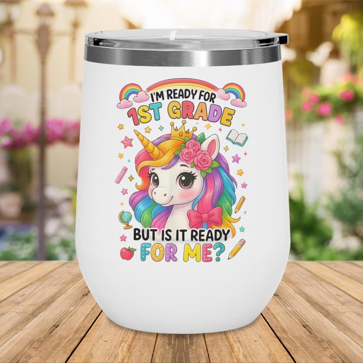 Crush First Grade Girls Back To School Unicorn First Day Wine Tumbler Crush First Grade Girls Back To School Unicorn First Day Wine Tumbler