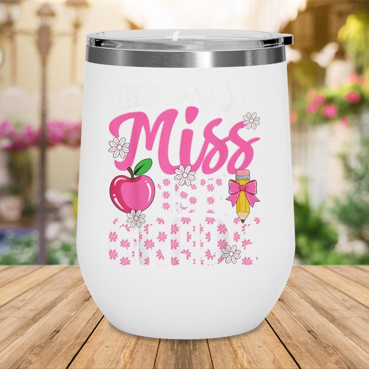 Cute Back To School 1st Grade Girls Kids First Day Of School Wine Tumbler Cute Back To School 1st Grade Girls Kids First Day Of School Wine Tumbler
