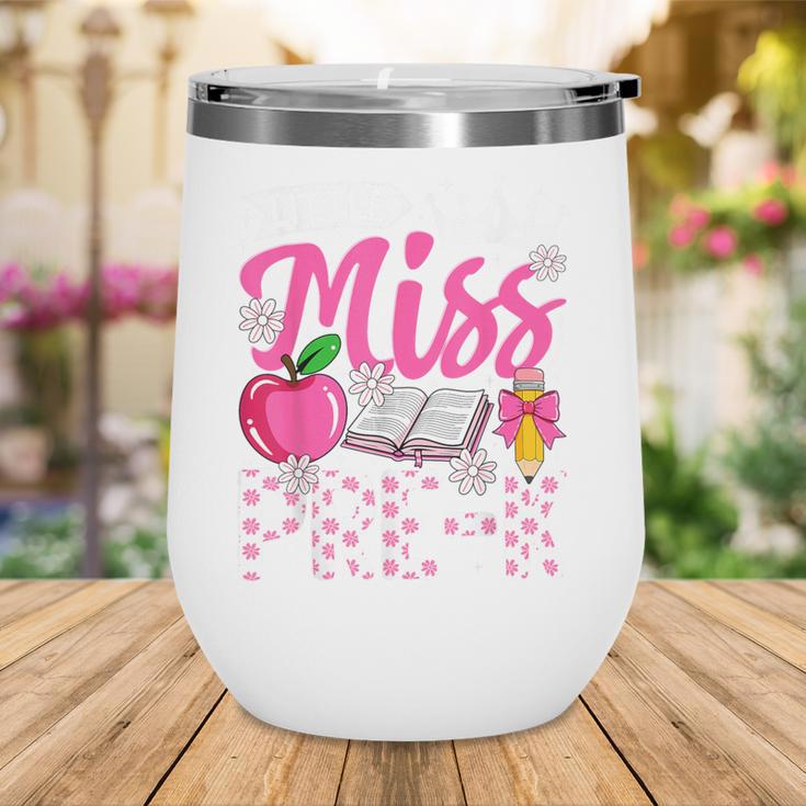 Cute Back To School Pre-K First Day Of School Pre-K Girls Wine Tumbler Cute Back To School Pre-K First Day Of School Pre-K Girls Wine Tumbler