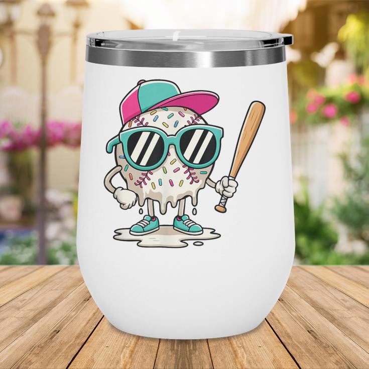 Dripping Baseball Baseball Lover Player Baseballer Wine Tumbler