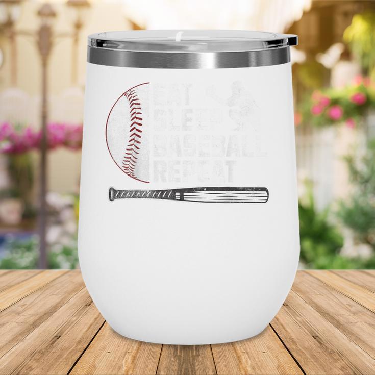 Eat Sleep Baseball Repeat Baseball Player Men Boys Wine Tumbler Eat Sleep Baseball Repeat Baseball Player Men Boys Wine Tumbler
