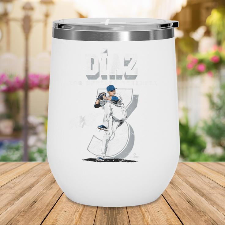 Edwin Diaz Los Angeles D Baseball Players MLBEDD201M Wine Tumbler Edwin Diaz Los Angeles D Baseball Players MLBEDD201M Wine Tumbler