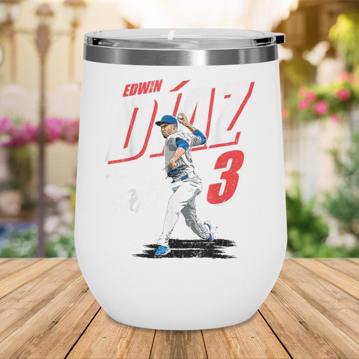 Edwin Diaz Los Angeles D Baseball Players MLBEDD204M Wine Tumbler Edwin Diaz Los Angeles D Baseball Players MLBEDD204M Wine Tumbler