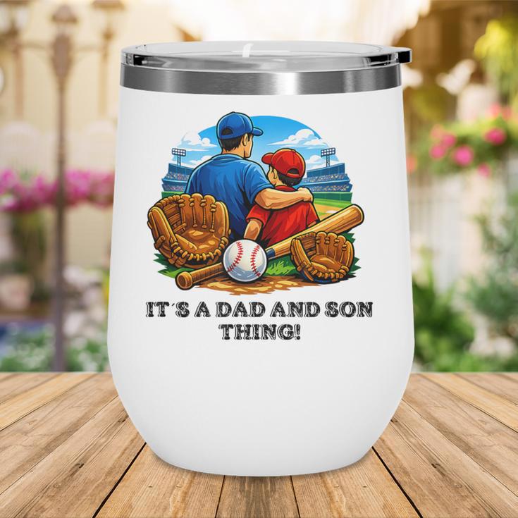 Father Son Baseball Father's Day Wine Tumbler