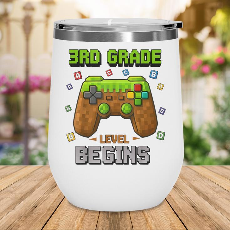 First Day Of 3rd Grade Level Begins Back To School Boy Wine Tumbler First Day Of 3rd Grade Level Begins Back To School Boy Wine Tumbler