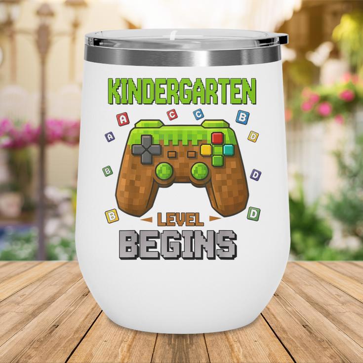 First Day Of Kindergarten Level Begins Back To School Wine Tumbler
