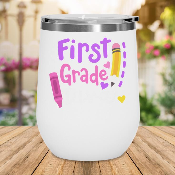 First Grade Diva Welcome Back To School 1st Grade Kids Performance Wine Tumbler