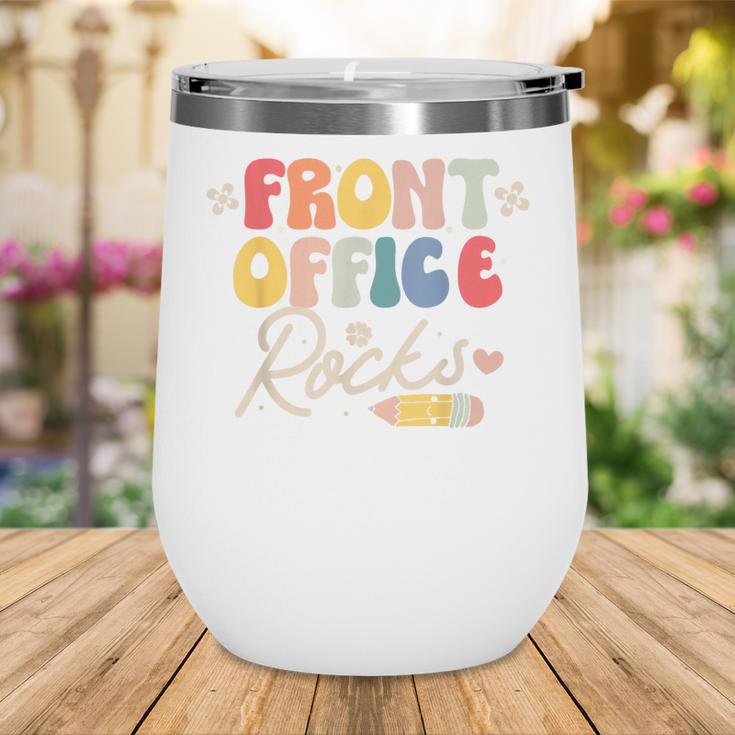 Front Office Rocks Back To School Secretary Admin Staff Tee Wine Tumbler Front Office Rocks Back To School Secretary Admin Staff Tee Wine Tumbler