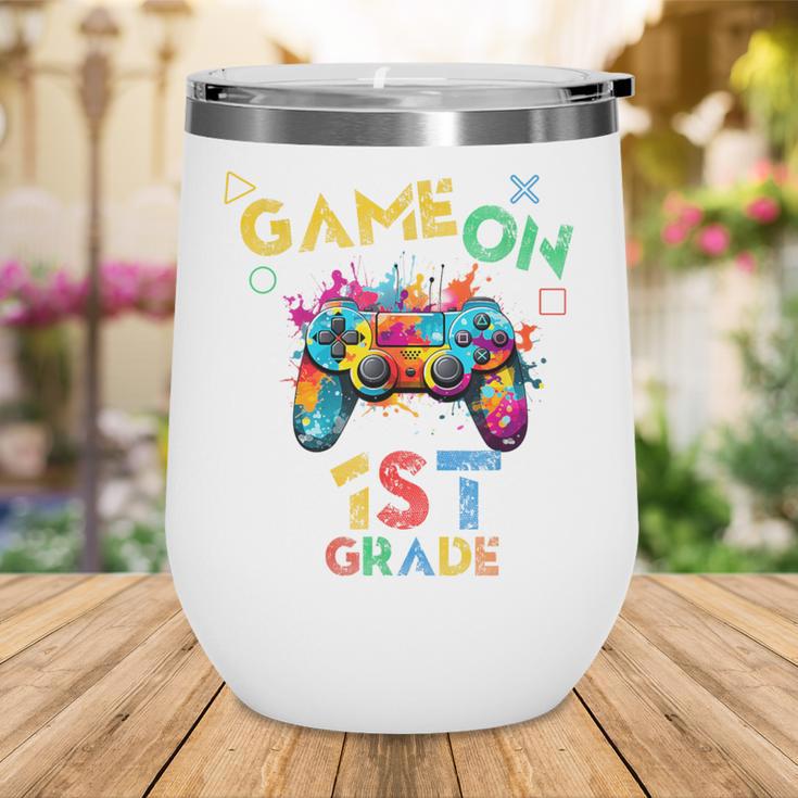 Game On 1st Grade Boys Kids Back To School Wine Tumbler Game On 1st Grade Boys Kids Back To School Wine Tumbler