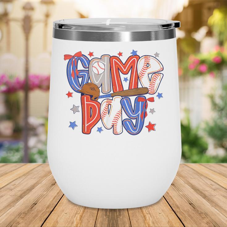 Game Day Baseball Lover Field Day Men Women Kid Wine Tumbler
