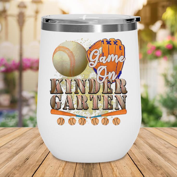 Game On Kindergarten Baseball Back To School Student Kid Boy Wine Tumbler Game On Kindergarten Baseball Back To School Student Kid Boy Wine Tumbler