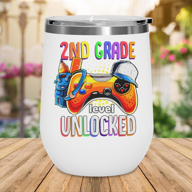 Gamer Back To School Gamepad 2nd Second Grade Level Unlocked Wine Tumbler Gamer Back To School Gamepad 2nd Second Grade Level Unlocked Wine Tumbler