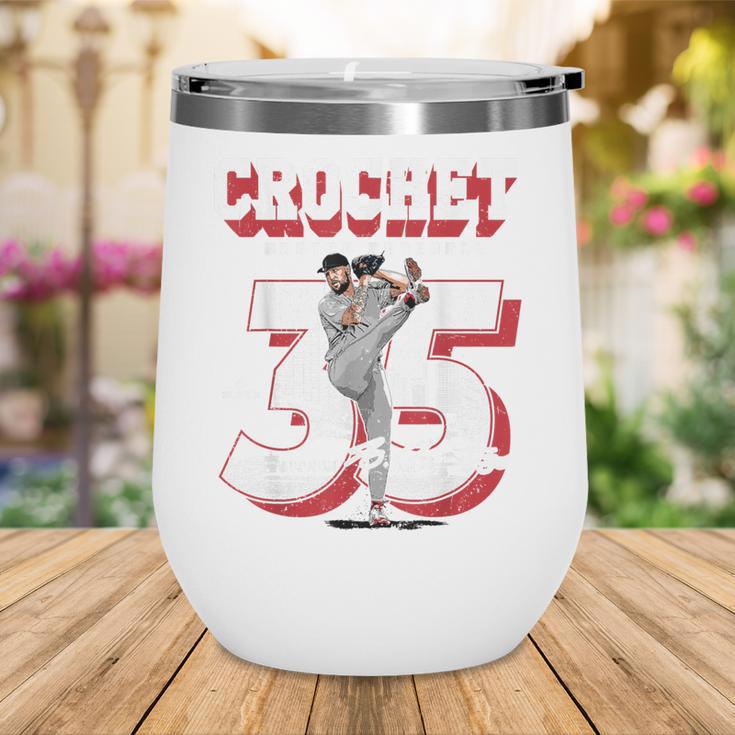 Garrett Crochet Boston Baseball Players MLBGCR201M Wine Tumbler Garrett Crochet Boston Baseball Players MLBGCR201M Wine Tumbler