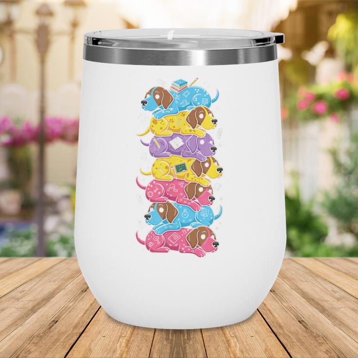 German Shorthaired Pointer Rainbow Back To School Boys Girls Wine Tumbler German Shorthaired Pointer Rainbow Back To School Boys Girls Wine Tumbler