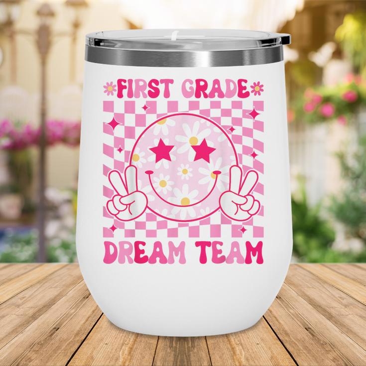 Groovy First Grade Dream Team Back To School 1st Grade Squad Wine Tumbler Groovy First Grade Dream Team Back To School 1st Grade Squad Wine Tumbler