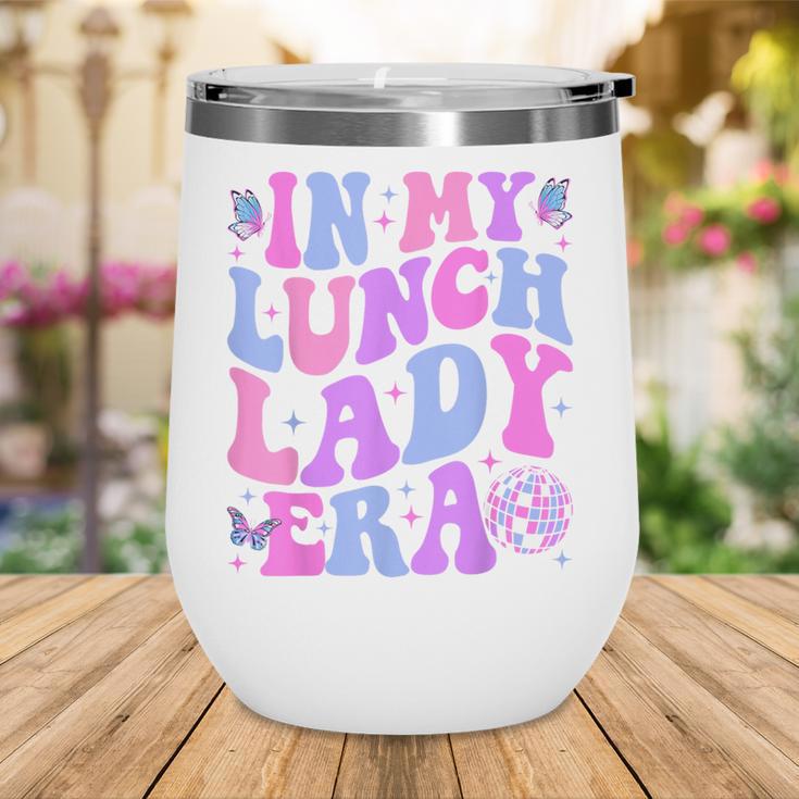 Groovy In My Lunch Lady Era Cafeteria Back To School Wine Tumbler