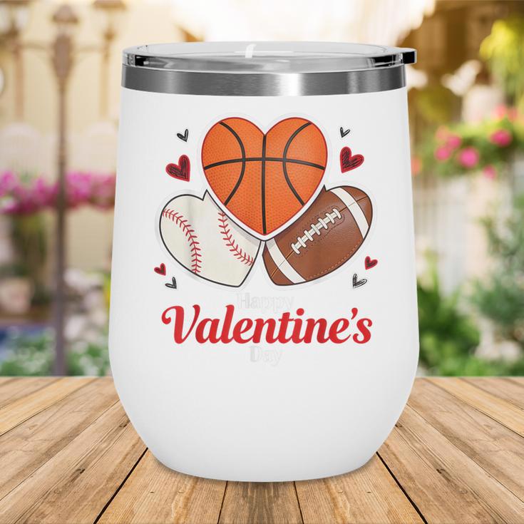 Happy Valentine’s Basketball Football Valentine Baseball Wine Tumbler Happy Valentine’s Basketball Football Valentine Baseball Wine Tumbler