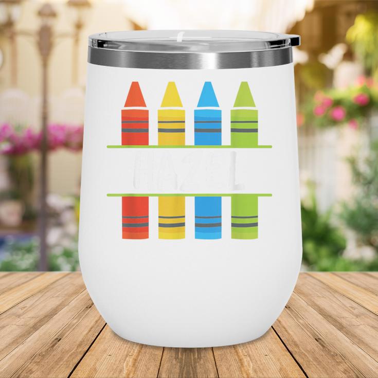Hazel Crayon Back To School Kids Wine Tumbler Hazel Crayon Back To School Kids Wine Tumbler