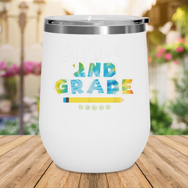 Hello 2nd Grade Back To School First Day Of School Wine Tumbler