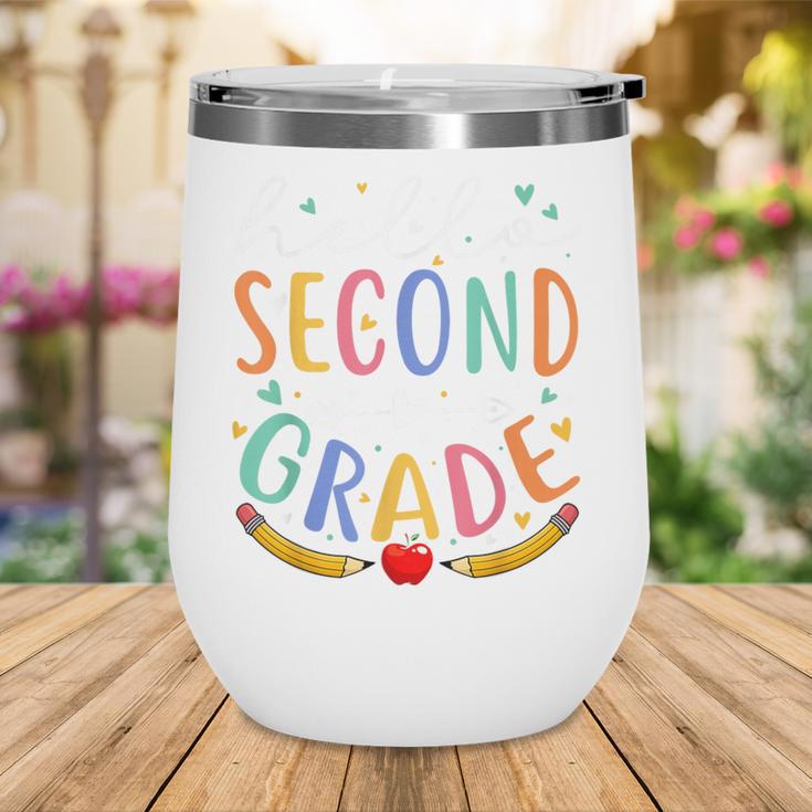 Hello 2nd Grade Tshirt Second Grade Back To School Wine Tumbler Hello 2nd Grade Tshirt Second Grade Back To School Wine Tumbler