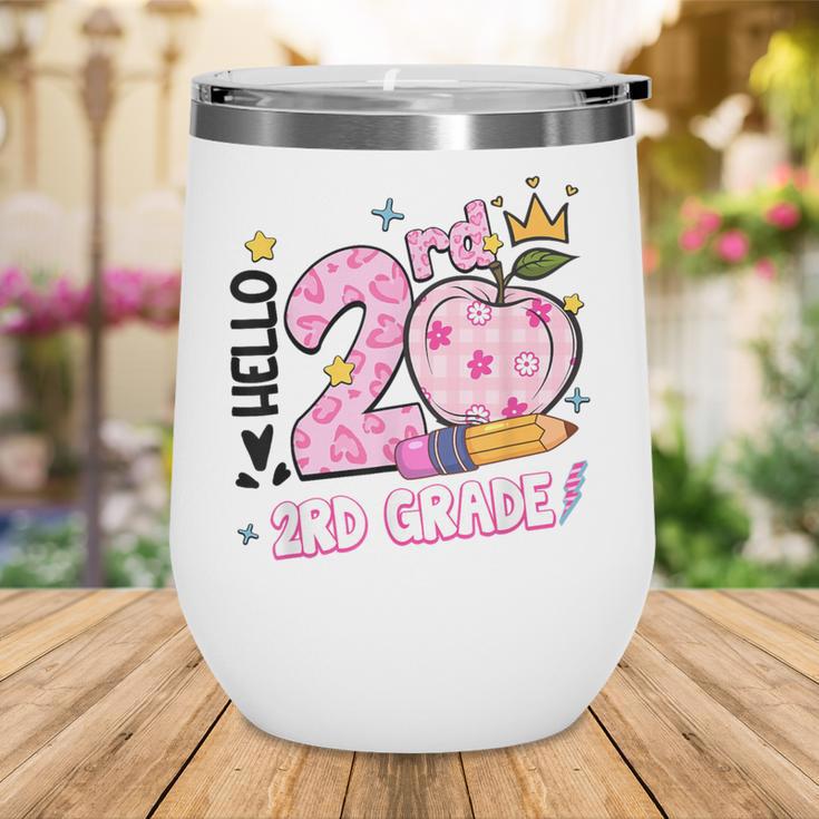 Hello Second 2nd Grade Leopard Tie Dye Girl Back To School Wine Tumbler Hello Second 2nd Grade Leopard Tie Dye Girl Back To School Wine Tumbler