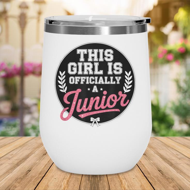 Highschool Girls Back To School 2025 First Day A Junior Wine Tumbler