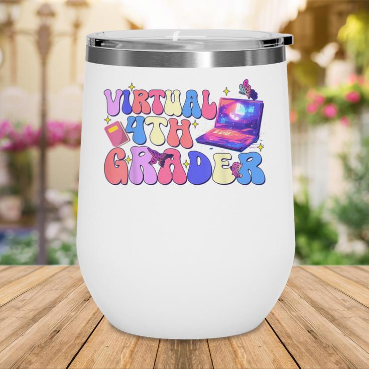 Homeschool 4th Grade Virtual 4th Grader Back To School Wine Tumbler Homeschool 4th Grade Virtual 4th Grader Back To School Wine Tumbler