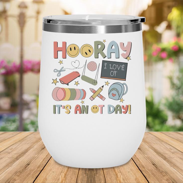 Hooray It’s An OT Day Occupational Therapy Back To School Premium Tri-Blend Wine Tumbler