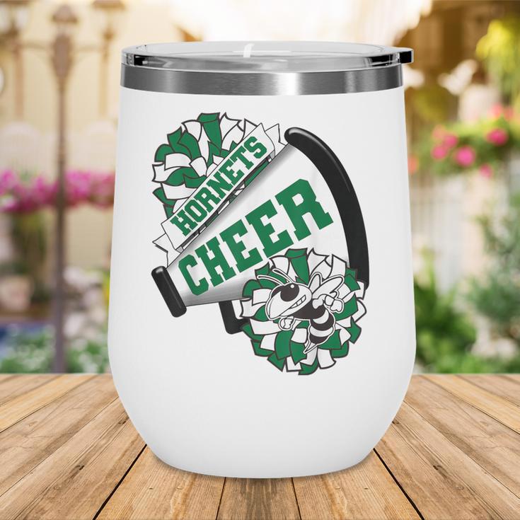 Hornets Cheer Back To School Cheerleading Spirit Green Wine Tumbler Hornets Cheer Back To School Cheerleading Spirit Green Wine Tumbler