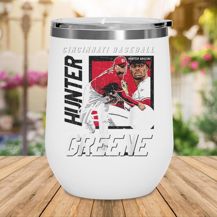Hunter Greene Cincinnati MLB Baseball Players MLBHGR203M Wine Tumbler
