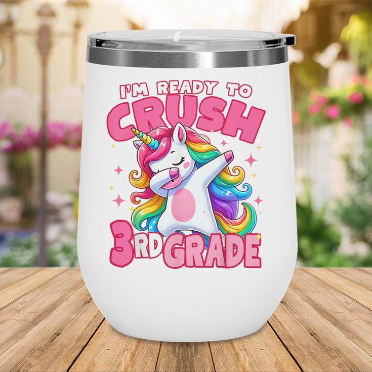 I'm Ready To Crush 3rd Grade Dabbing Unicorn Back To School Wine Tumbler I'm Ready To Crush 3rd Grade Dabbing Unicorn Back To School Wine Tumbler