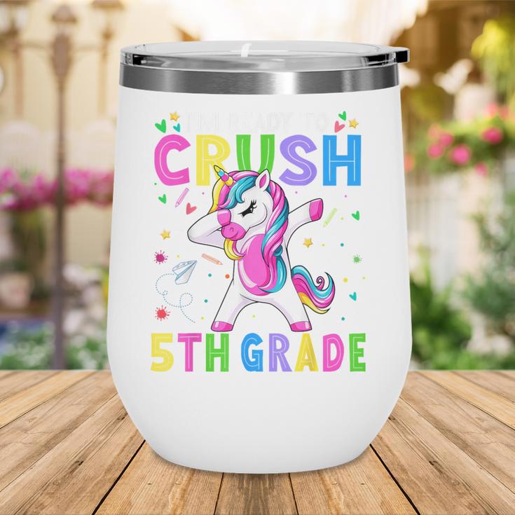 I'm Ready For Fifth Grade Back To School 5th Grade Girls Wine Tumbler I'm Ready For Fifth Grade Back To School 5th Grade Girls Wine Tumbler