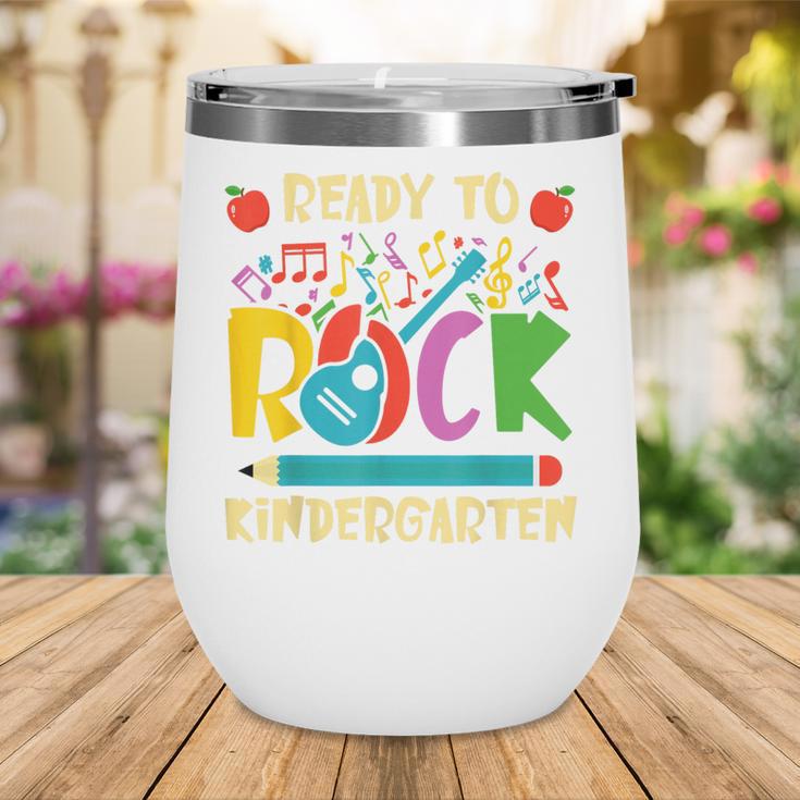 I'm Ready To Rock Kindergarten Guitar Back To School Boys Wine Tumbler I'm Ready To Rock Kindergarten Guitar Back To School Boys Wine Tumbler